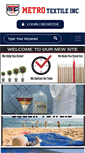 Mobile Screenshot of metro-textile.com